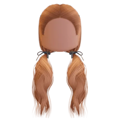 Loose Ribbon Pigtails Hair