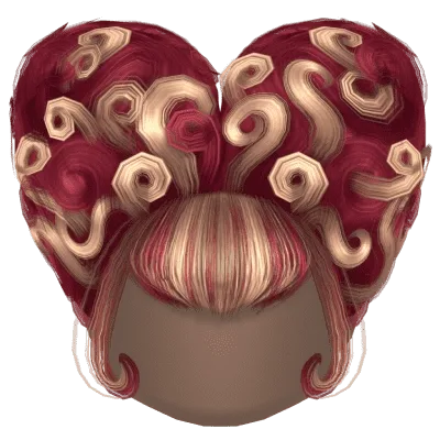 Regal Heart-Shaped Hair