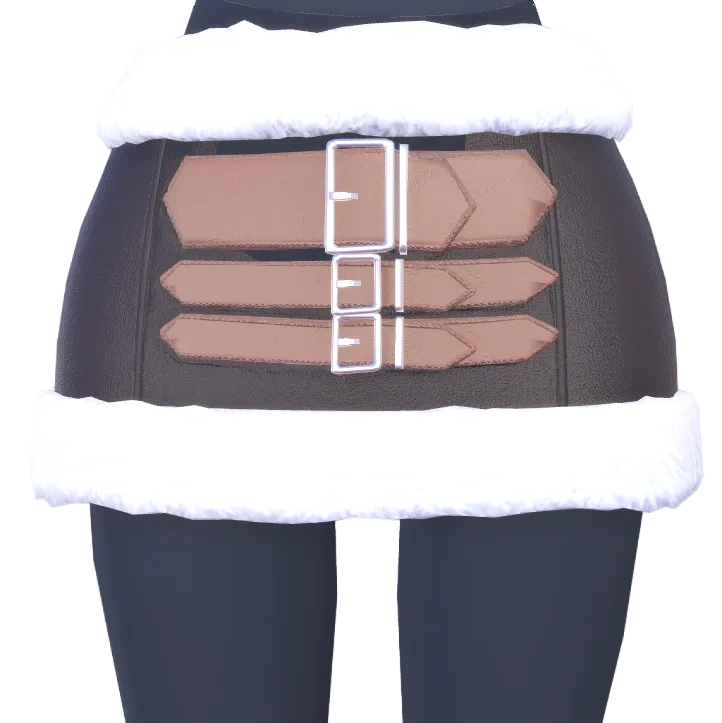 Buckled Fur Set