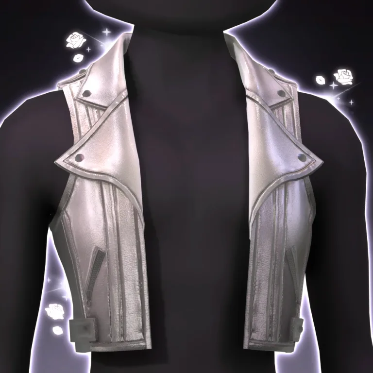 Cropped Leather Vest in Dress To Impress