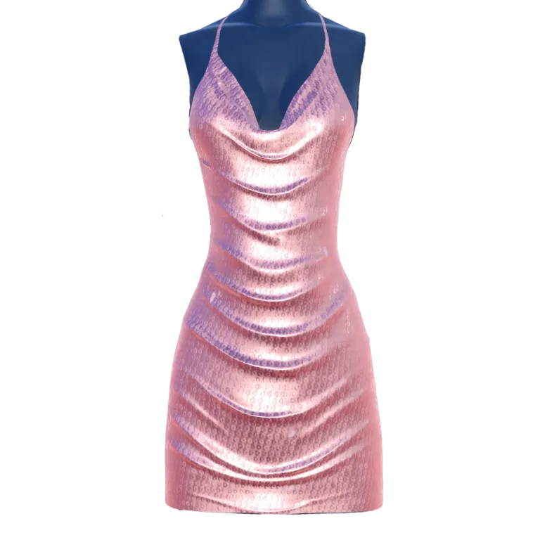 Draped Mini Dress