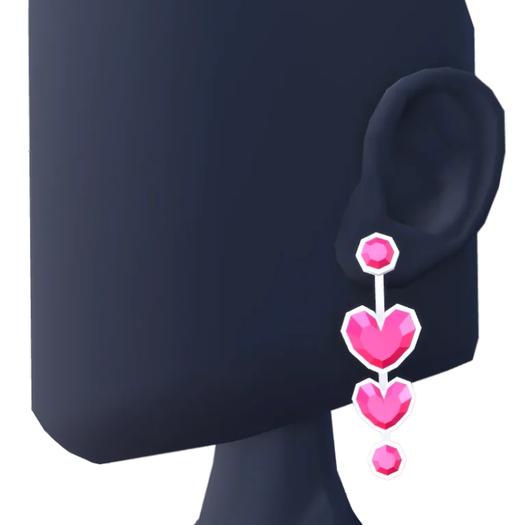 Heart Charms Jewelry Set
