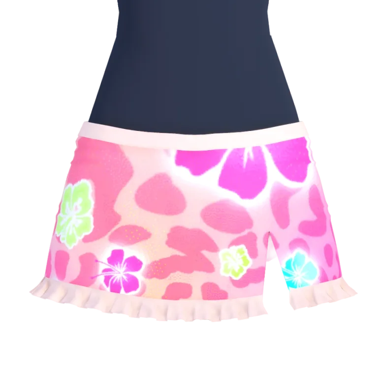Ruffled Beach Mini Skirt