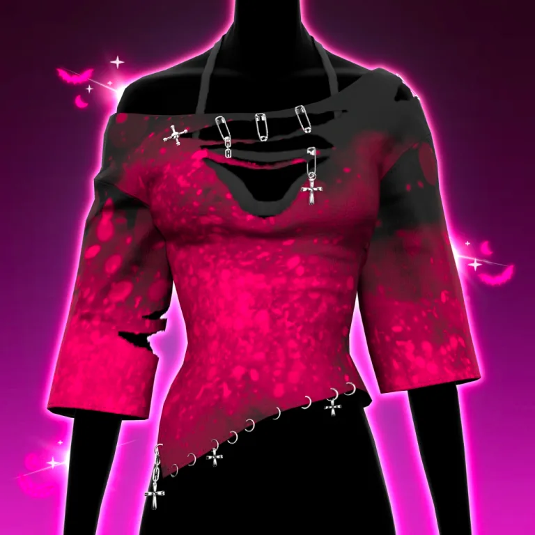 Stained Emo Top in Dress To Impress