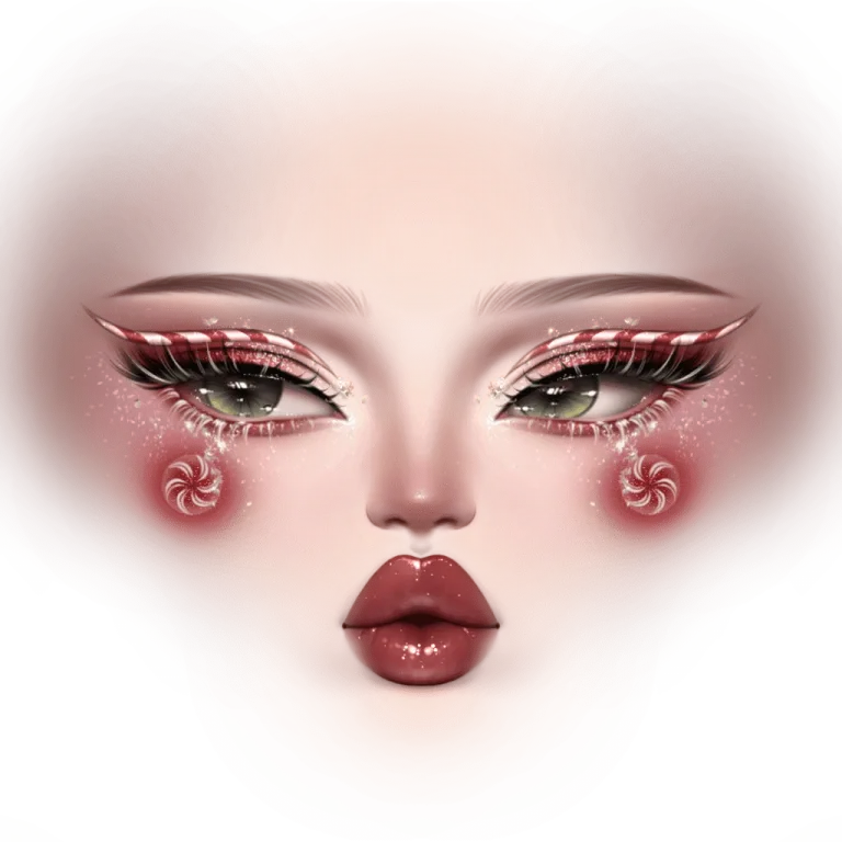 Candycane Makeup