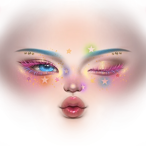 Colorful Star Makeup