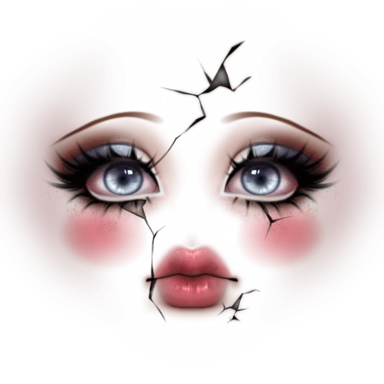 Cracked Doll Makeup