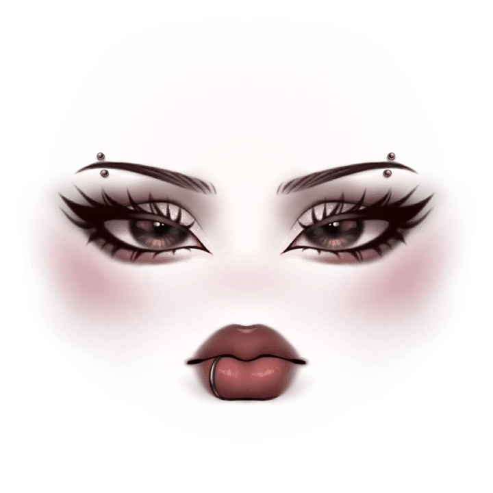 Pierced Lip Makeup