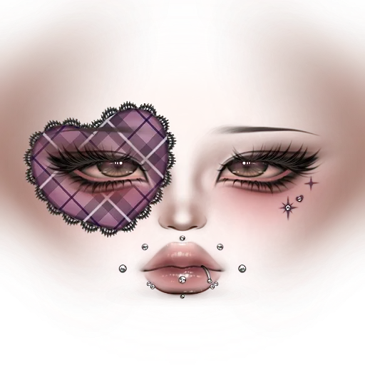 Piercing Heart Eye Makeup
