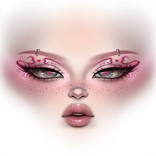 Romantic Heart Eyes Makeup