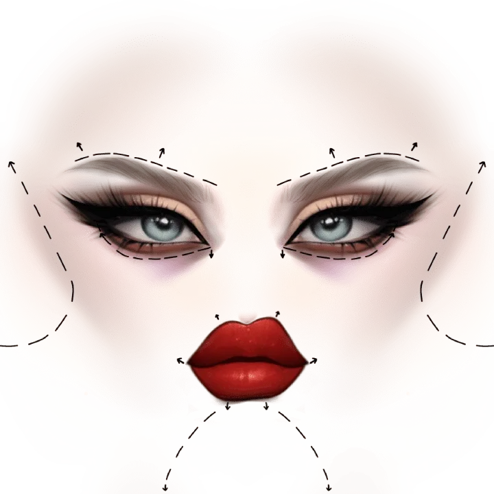 Stretched Makeup