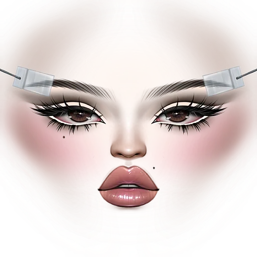 Taped Eyebrows Makeup